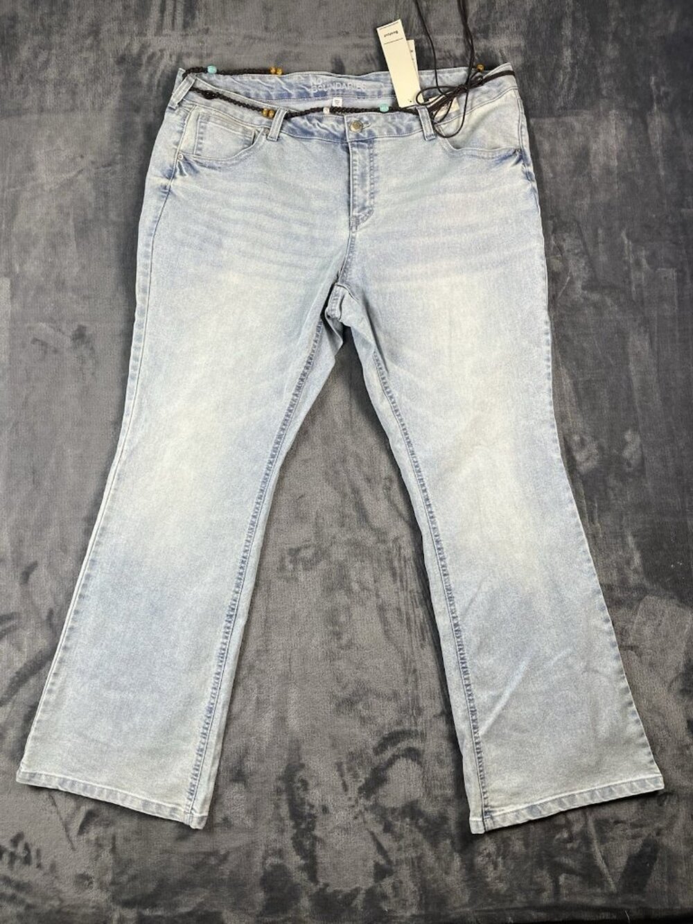 No Boundaries Women's Jeans Denim Blue Bootcut Size 20 Mid Rise NWT